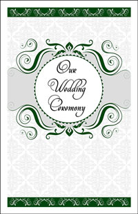 Wedding Program Cover Template 13C - Graphic 5